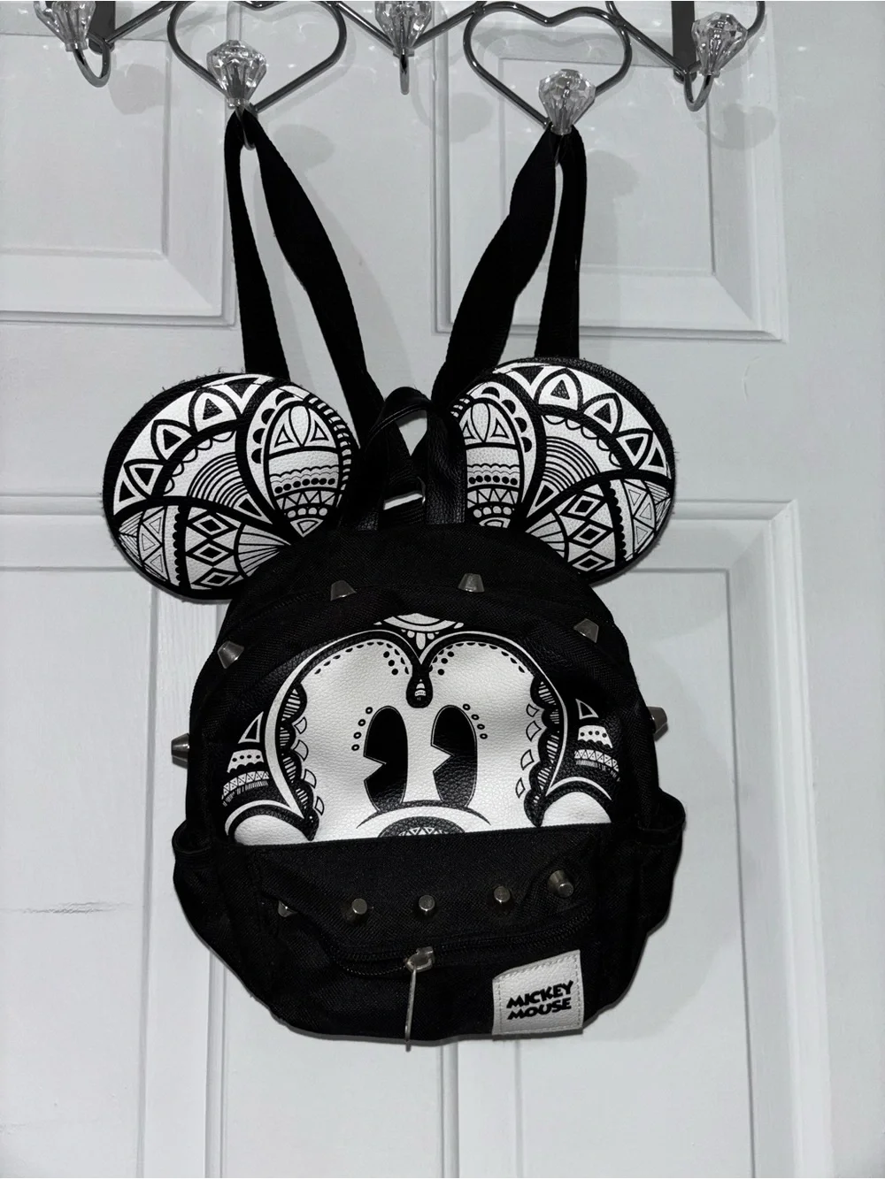 Black & White Disney Mickey Mouse 2 in 1 crossbody backpack